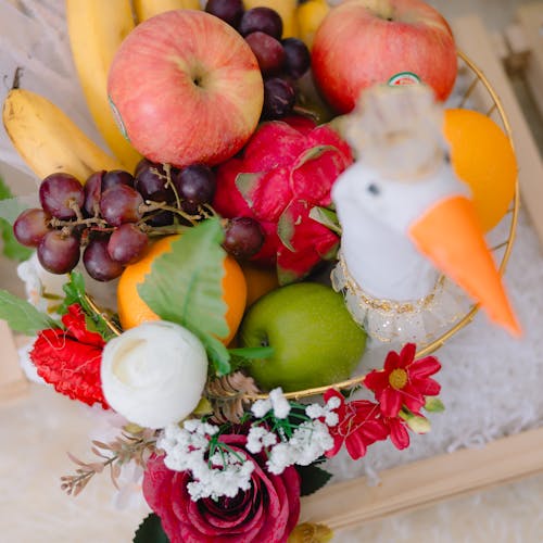 Arreglo Natura con frutas y flores - Blume Boutique Floral